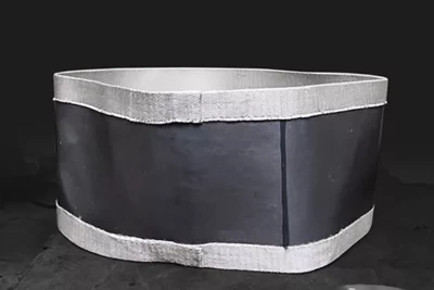 Black Silicone Coated Fiberglass Fabric Expansion Fabric Joint