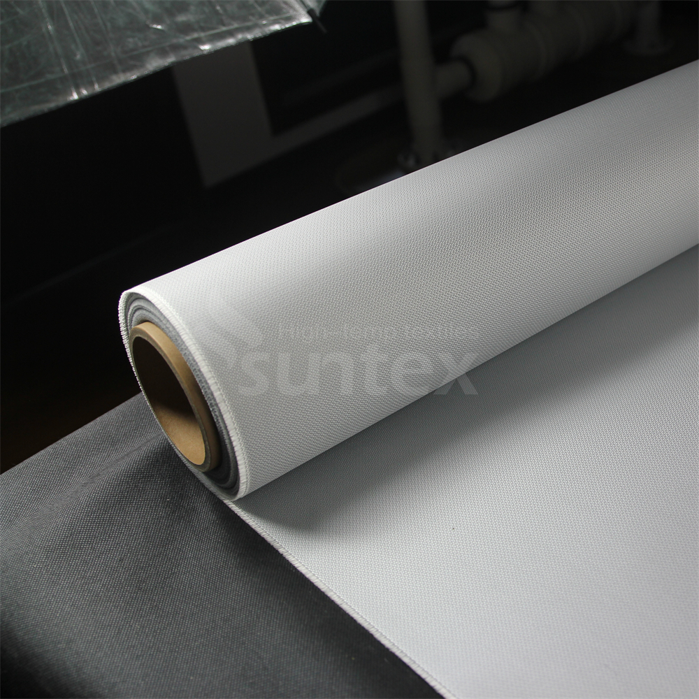 Grey 460gsm PU Coated Fiberglass Fabric