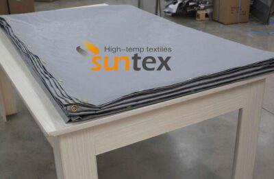 Silver Grey Silicone Coated Fiberglass Fabric