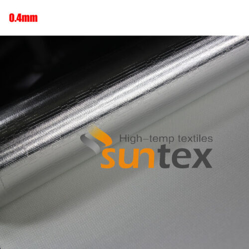 Heat Reflecting 0.4mm Aluminum Foil Coated Fiberglass Fabric
