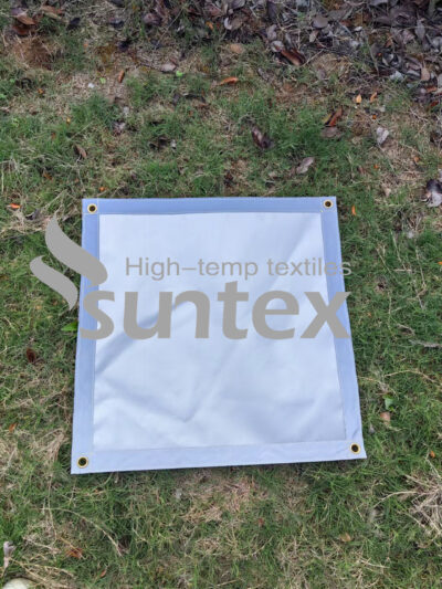 Silver Grey Silicone Coated Fiberglass Fabric