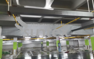smoke curtain of pu fiberglass