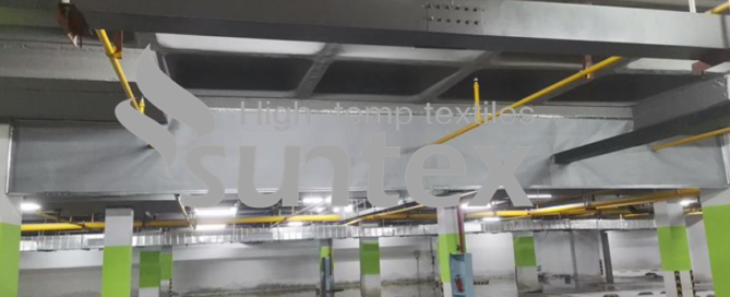 smoke curtain of pu fiberglass