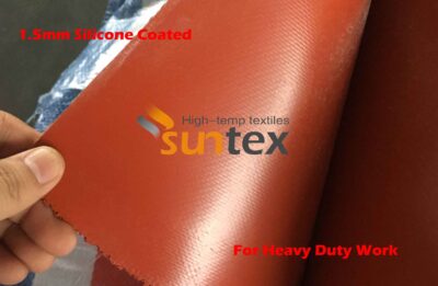 1.5mm Silicone Both Sides Coated Fiberglass Fabric for Heavy Duty Work