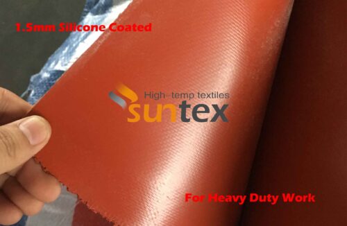 1.5mm Silicone Both Sides Coated Fiberglass Fabric for Heavy Duty Work