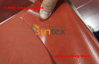 1.7mm Silicone Both Sides Coated Fiberglass Fabric for Heavy Duty Work