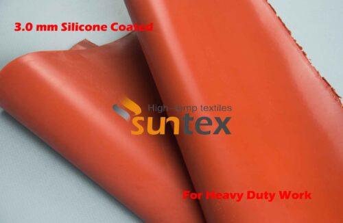 3.0mm Silicone Both Sides Coated Fiberglass Fabric for Heavy Duty Work