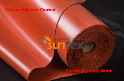 3.0mm Silicone Both Sides Coated Fiberglass Fabric for Heavy Duty Work