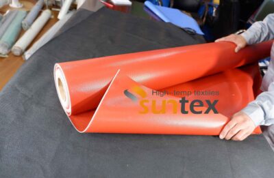 High Performance 560 gsm Silicone Both Sides Coated High Temperature Fiberglass Fabric for Thermal Insulation