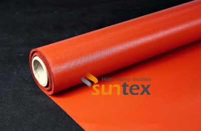 High Performance 560 gsm Silicone Both Sides Coated High Temperature Fiberglass Fabric for Thermal Insulation