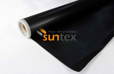 630gsm Black or Red Silicone Both Sides Coated High Temperature Fiberglass Fabric