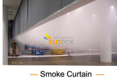 Smoke Curtain Fiberglass Fabric