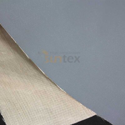 0.4mm Grey PTFE Coated Fiberglass Insulation Blankets Fabric